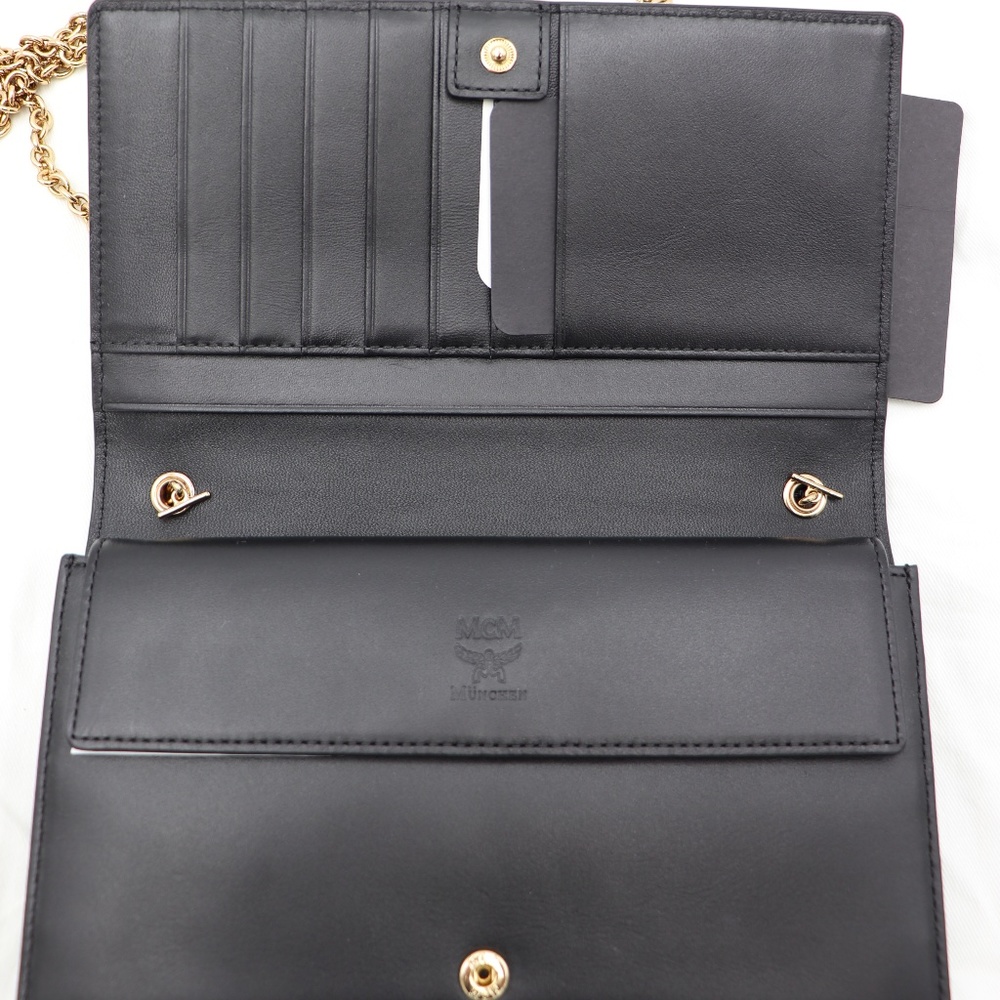 MCM Marelda Nemesis Black Leather Studded Wallet - Picture 5 of 8